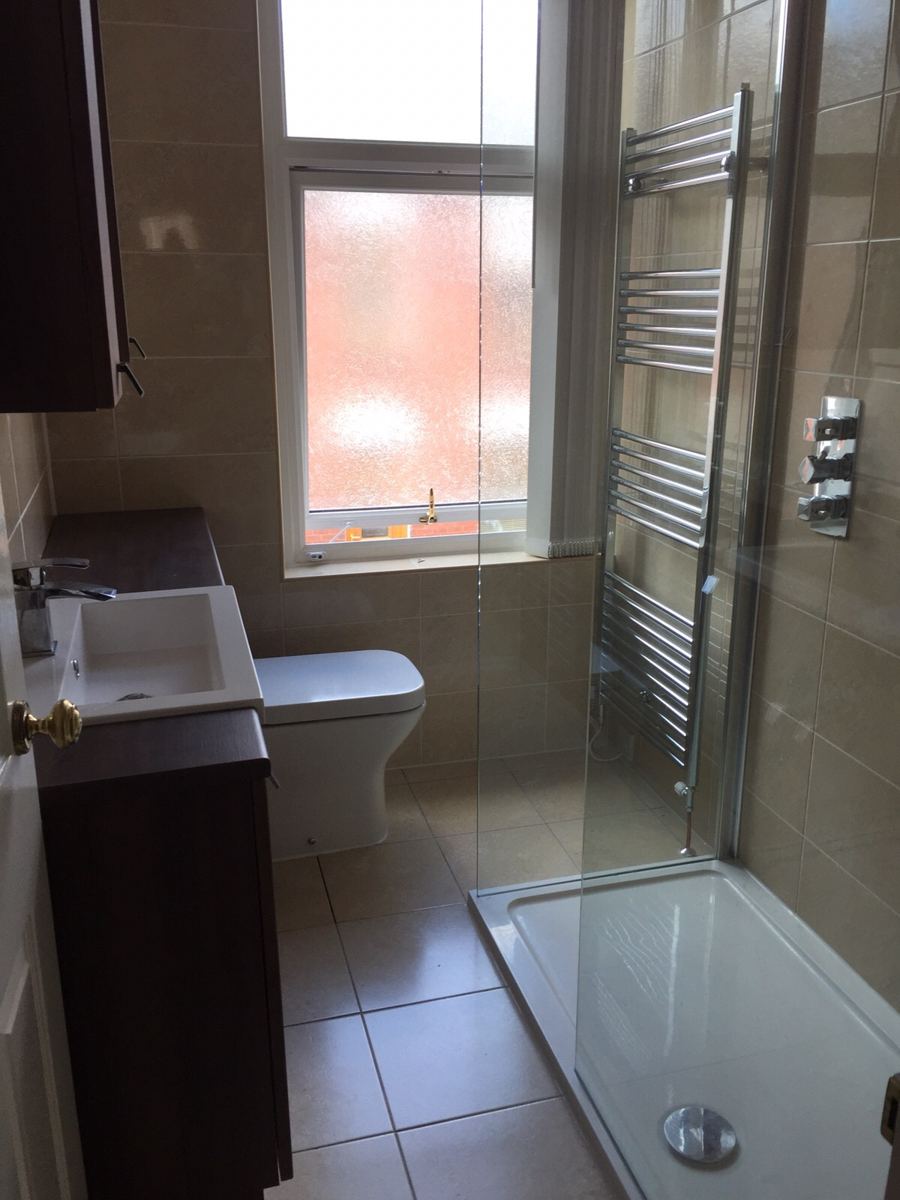Shower room fitted by P.D. Powell & Sons